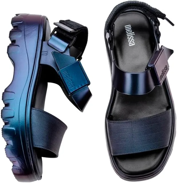Melissa Kick Off Platform Sandals for Women - Super Soft and Flexible Vegan Chunky Platform Sandal with Adjustable Straps and Open Toe Design