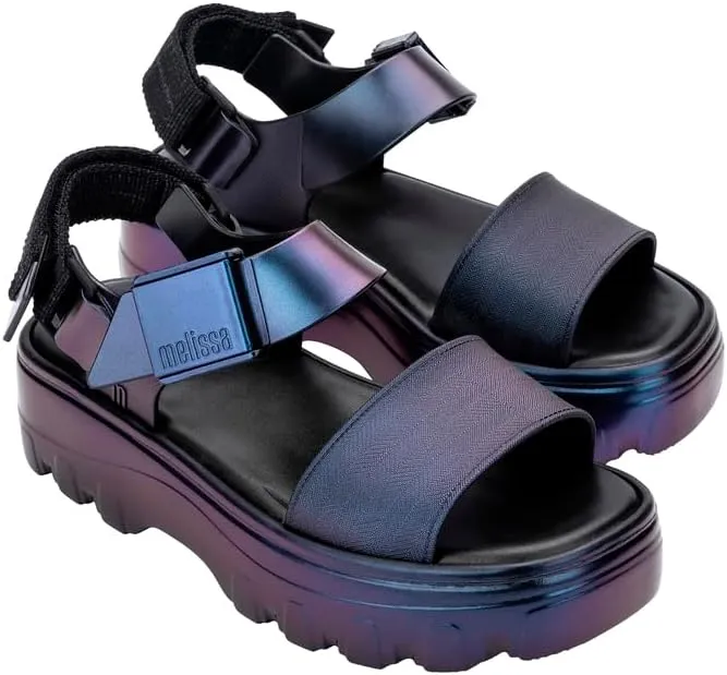 Melissa Kick Off Platform Sandals for Women - Super Soft and Flexible Vegan Chunky Platform Sandal with Adjustable Straps and Open Toe Design