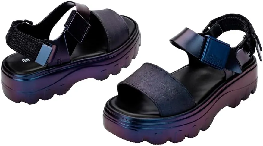 Melissa Kick Off Platform Sandals for Women - Super Soft and Flexible Vegan Chunky Platform Sandal with Adjustable Straps and Open Toe Design