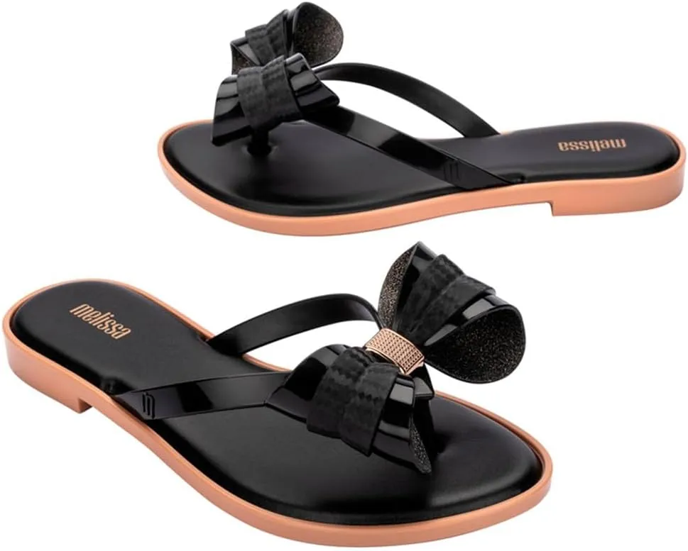 Melissa Slim V Women's Flip Flops- Jelly Flip Flops for Women, Slip on Women's Sandals, Women's Summer Fashion, Adult Jellies