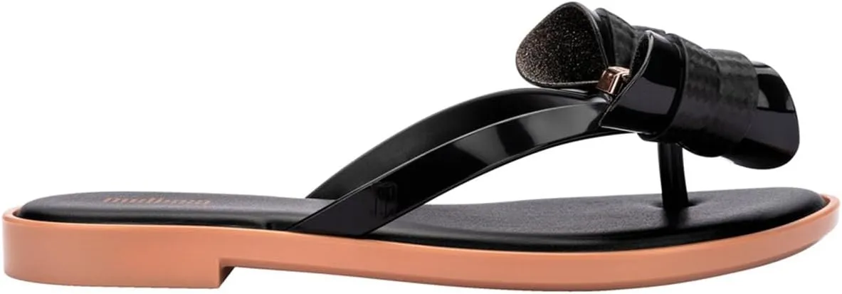 Melissa Slim V Women's Flip Flops- Jelly Flip Flops for Women, Slip on Women's Sandals, Women's Summer Fashion, Adult Jellies