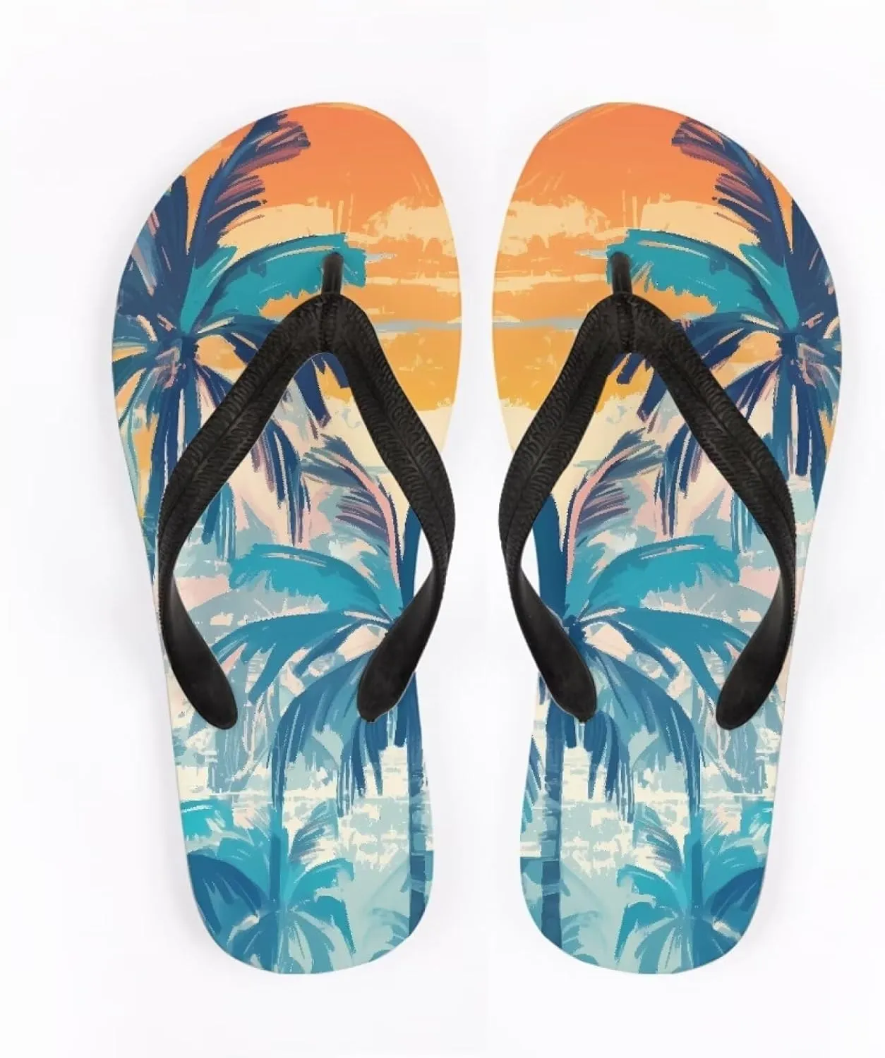 Men American Flag Flip Flop Sandal, Daisy Classic Thongs Sandals for Beach Men's Comfortable Flip Flops Sandals