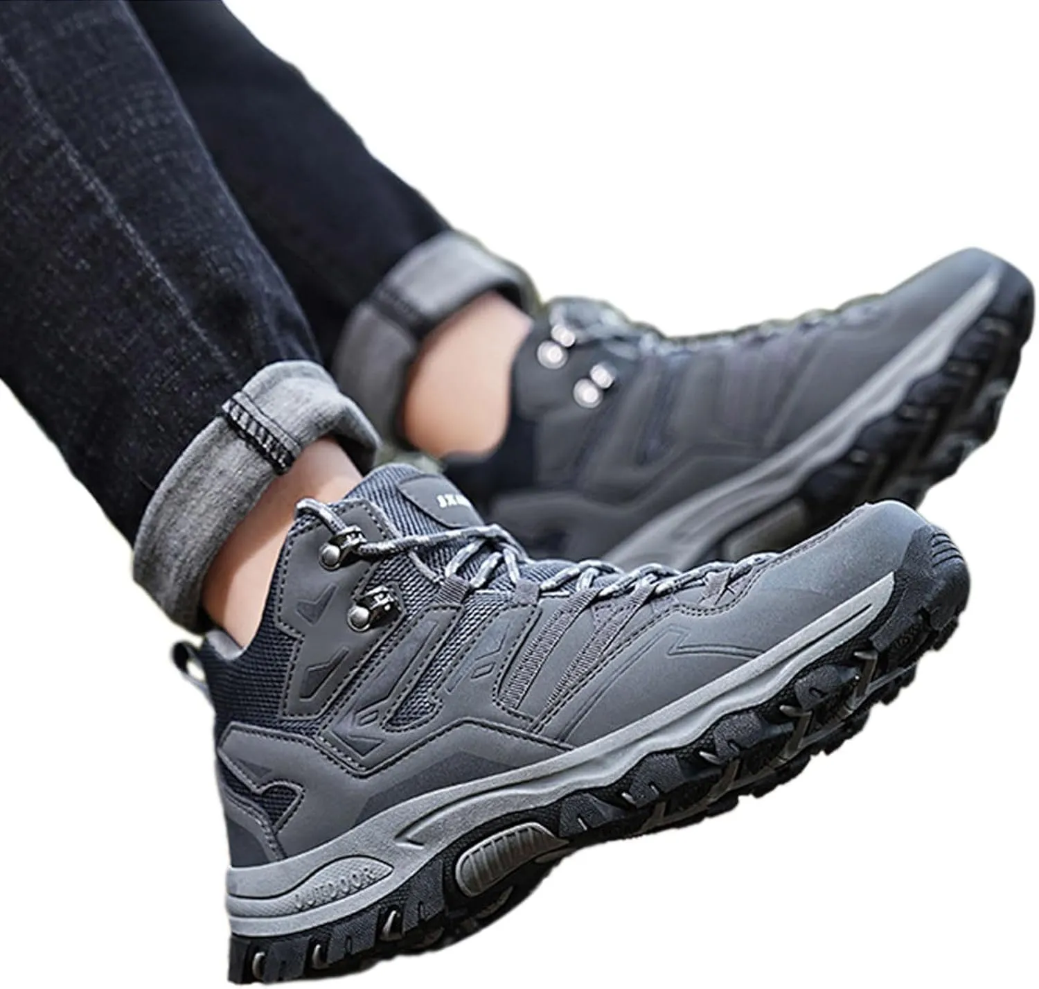 Men Autumn and Winter Hiking Shoes High Top Climbing Hiking Outdoor Shoes Casual Sports Shoes Men's Shoes Casual Boot Men's S
