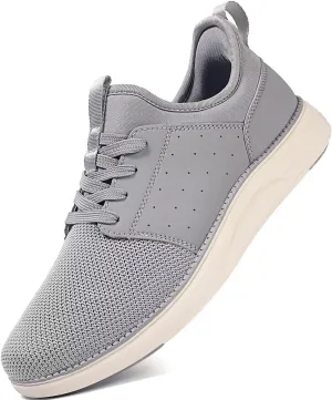 Men Casual Dress Shoes Hands Free Slip On Laceless Fashion Sneakers Lightweight Breathable Walking Shoes Gym Tennis Athletic