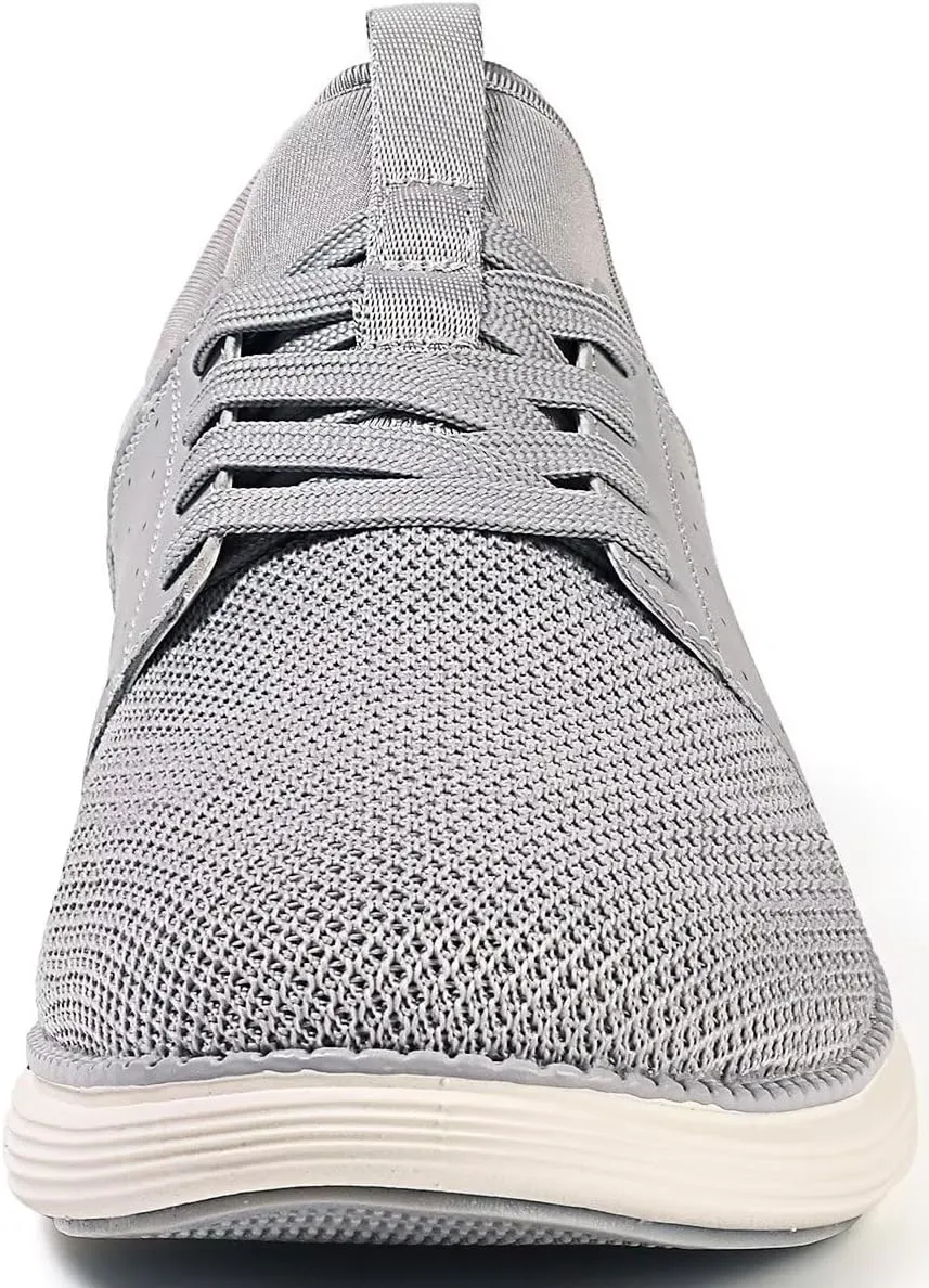 Men Casual Dress Shoes Hands Free Slip On Laceless Fashion Sneakers Lightweight Breathable Walking Shoes Gym Tennis Athletic