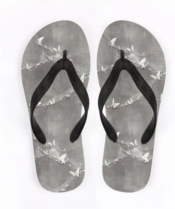 Men Hawaii Flip Flop Sandal Geometry Lightweight Thong Sandals Xmas Santa Claus Unisex Bathroom Orthotic Flip Flops