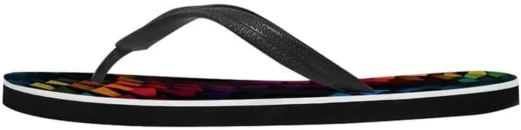 Men Hawaii Flip Flop Sandal Geometry Lightweight Thong Sandals Xmas Santa Claus Unisex Bathroom Orthotic Flip Flops