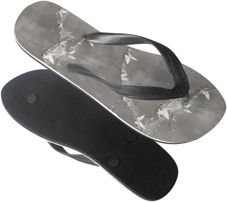 Men Hawaii Flip Flop Sandal Geometry Lightweight Thong Sandals Xmas Santa Claus Unisex Bathroom Orthotic Flip Flops