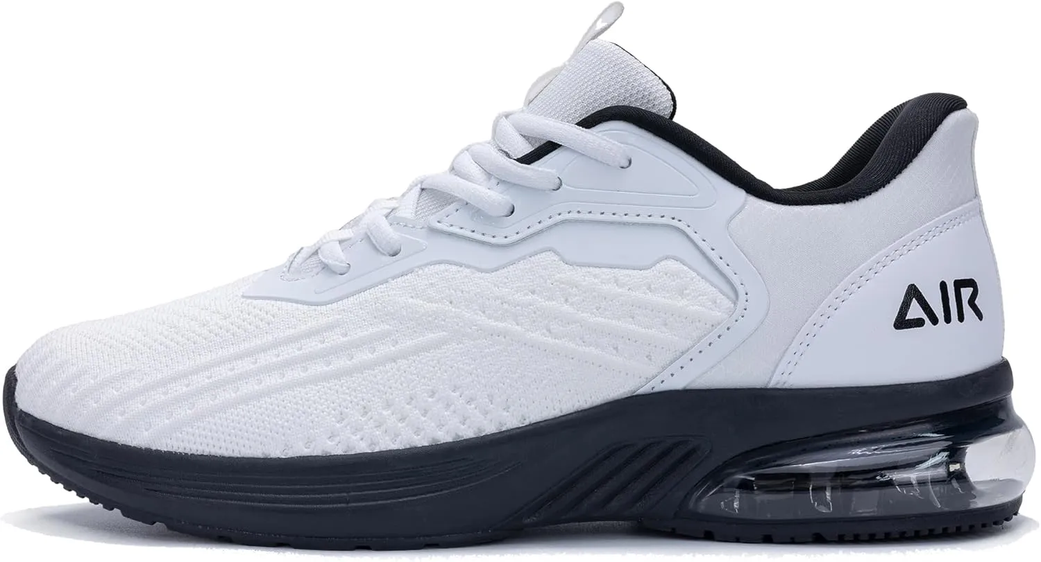 Men's Air Running Shoes Tennis Jogging Gym Fashion Sneaker Lightweight Knitting Breathable Athletic Walking Shoes US 7-12.5
