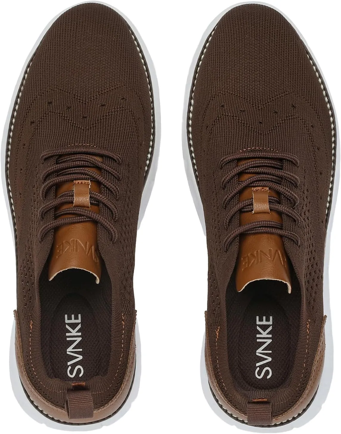 Men's Casual Dress Oxfords Shoes Breathable Knit Leisure Fashion Sneakers Lightweight Comfortable Walking Shoes