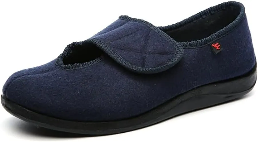 Men's Diabetic Recovery Slippers, Adjustable Orthopedic Wide Width Walking Shoes, Home Shoes for Arthritis Edema Swollen Feet Elderly Men