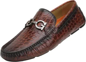 Men's Driving Moccasins Dress Shoes, Leather Casual Slip On Breathable Penny Loafers for Men