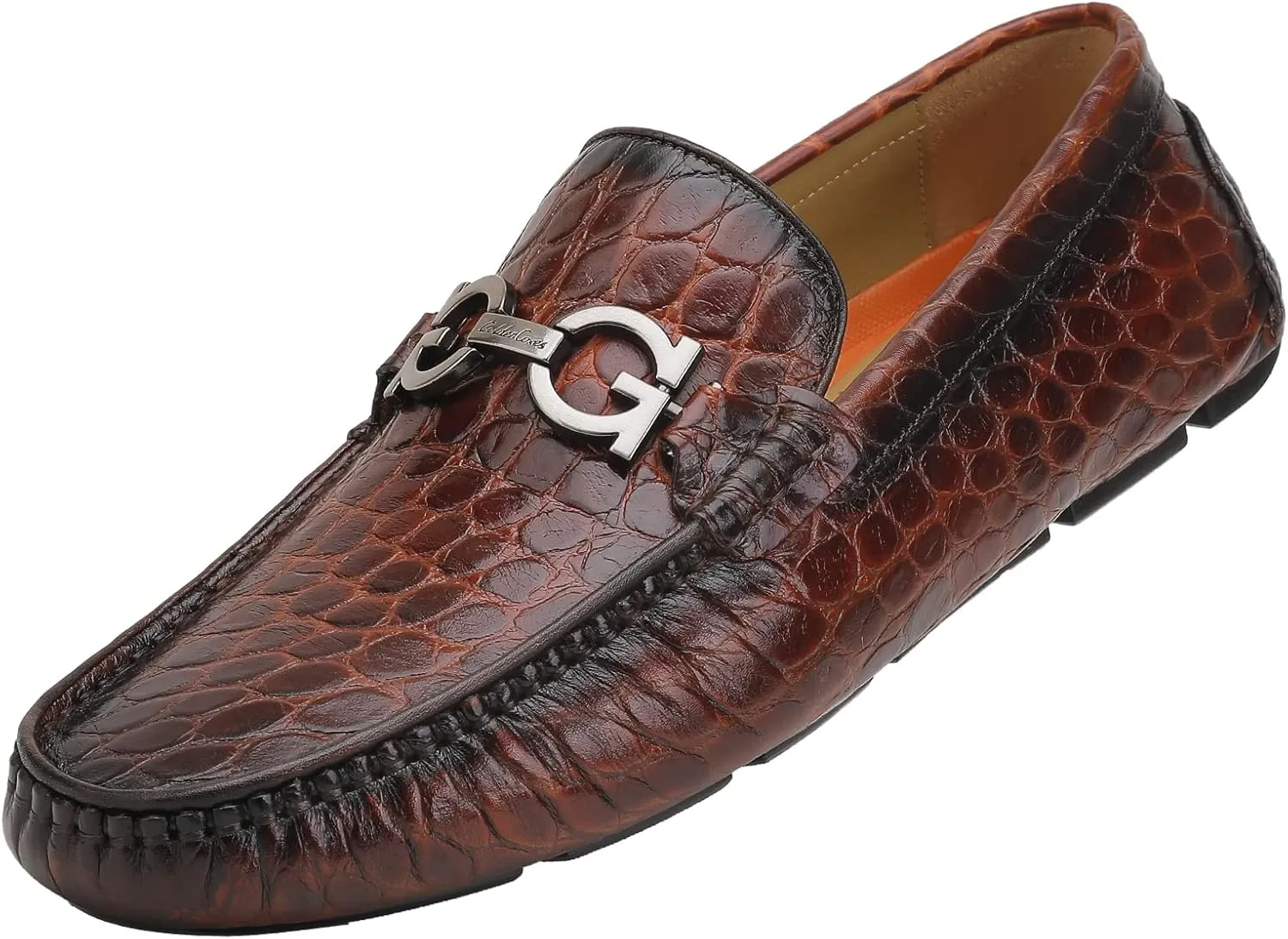 Men's Driving Moccasins Dress Shoes, Leather Casual Slip On Breathable Penny Loafers for Men
