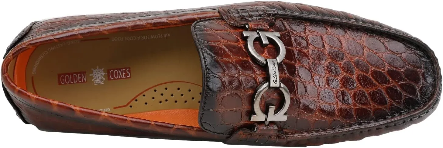 Men's Driving Moccasins Dress Shoes, Leather Casual Slip On Breathable Penny Loafers for Men