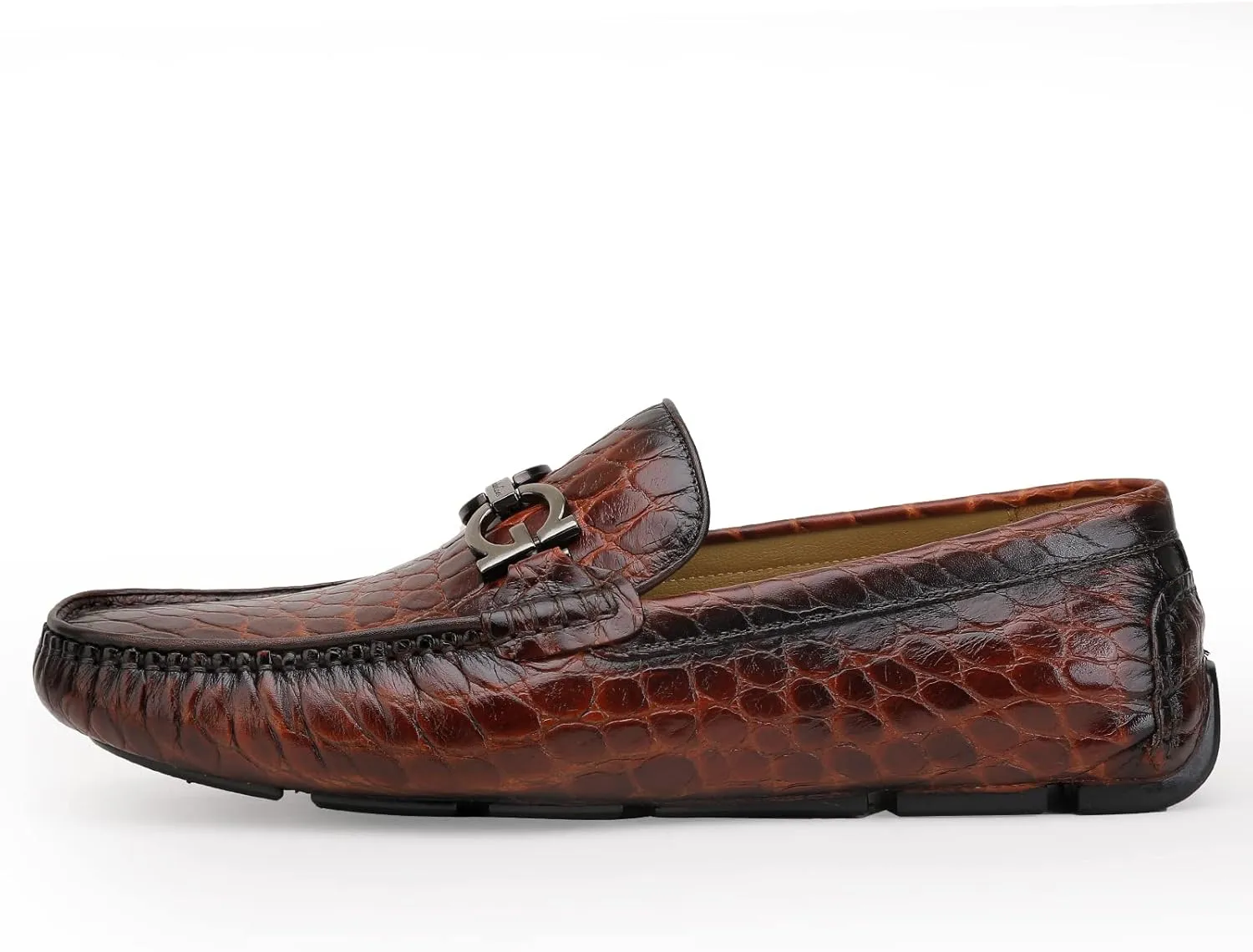 Men's Driving Moccasins Dress Shoes, Leather Casual Slip On Breathable Penny Loafers for Men