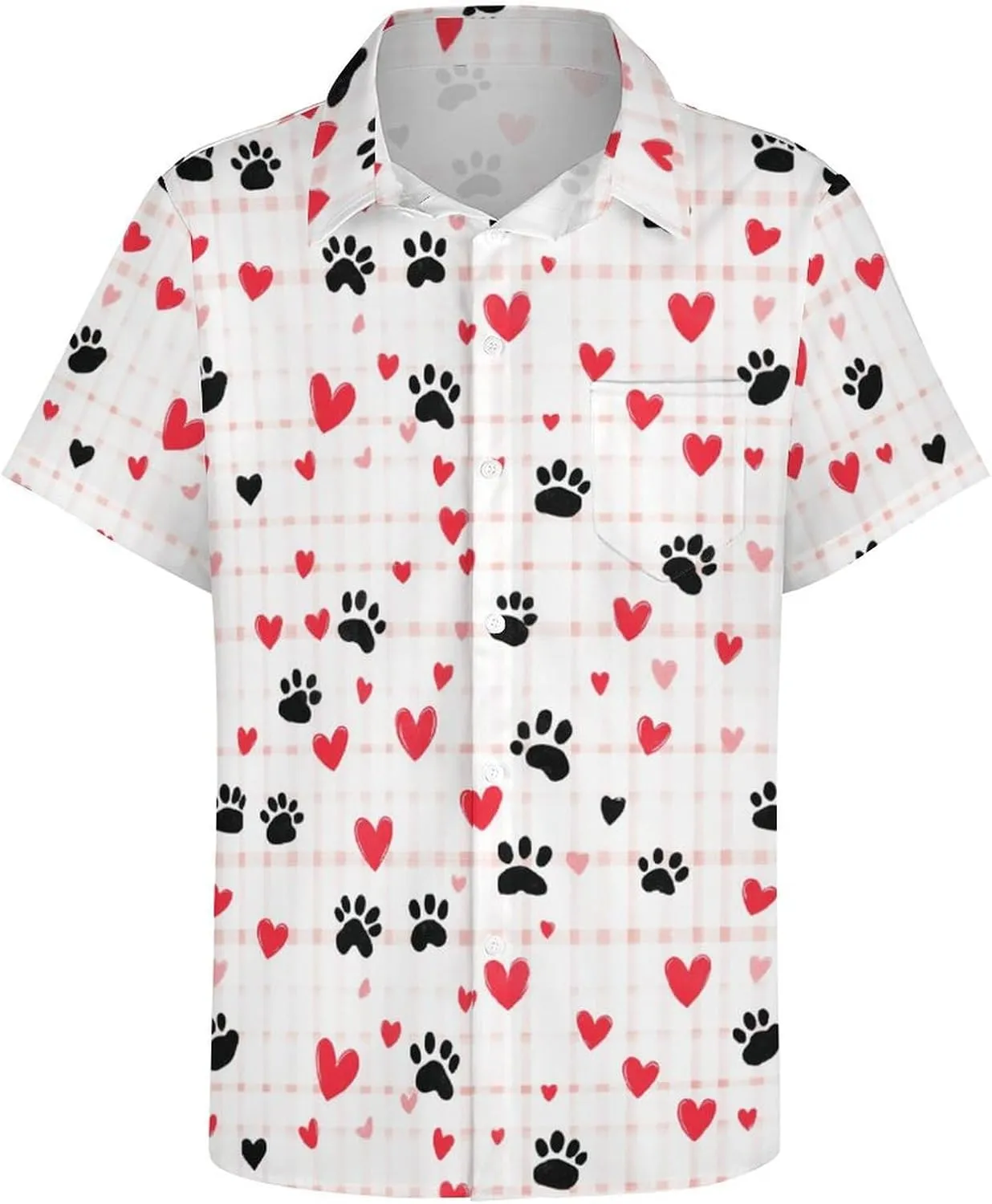 Mens Hawaiian Shirt Casual Button Down Short Sleeve Tropical Beach Holiday Aloha Party Shirt for Men Funny