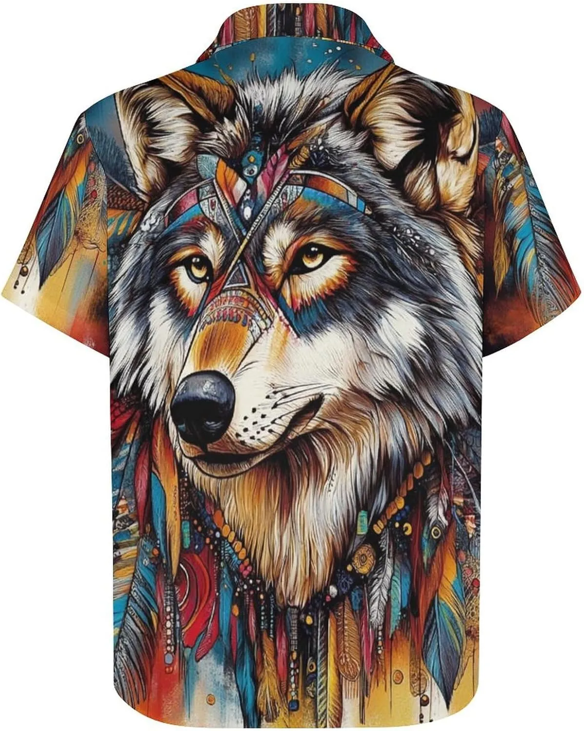 Mens Hawaiian Shirt Casual Button Down Short Sleeve Tropical Beach Holiday Aloha Party Shirt for Men Funny
