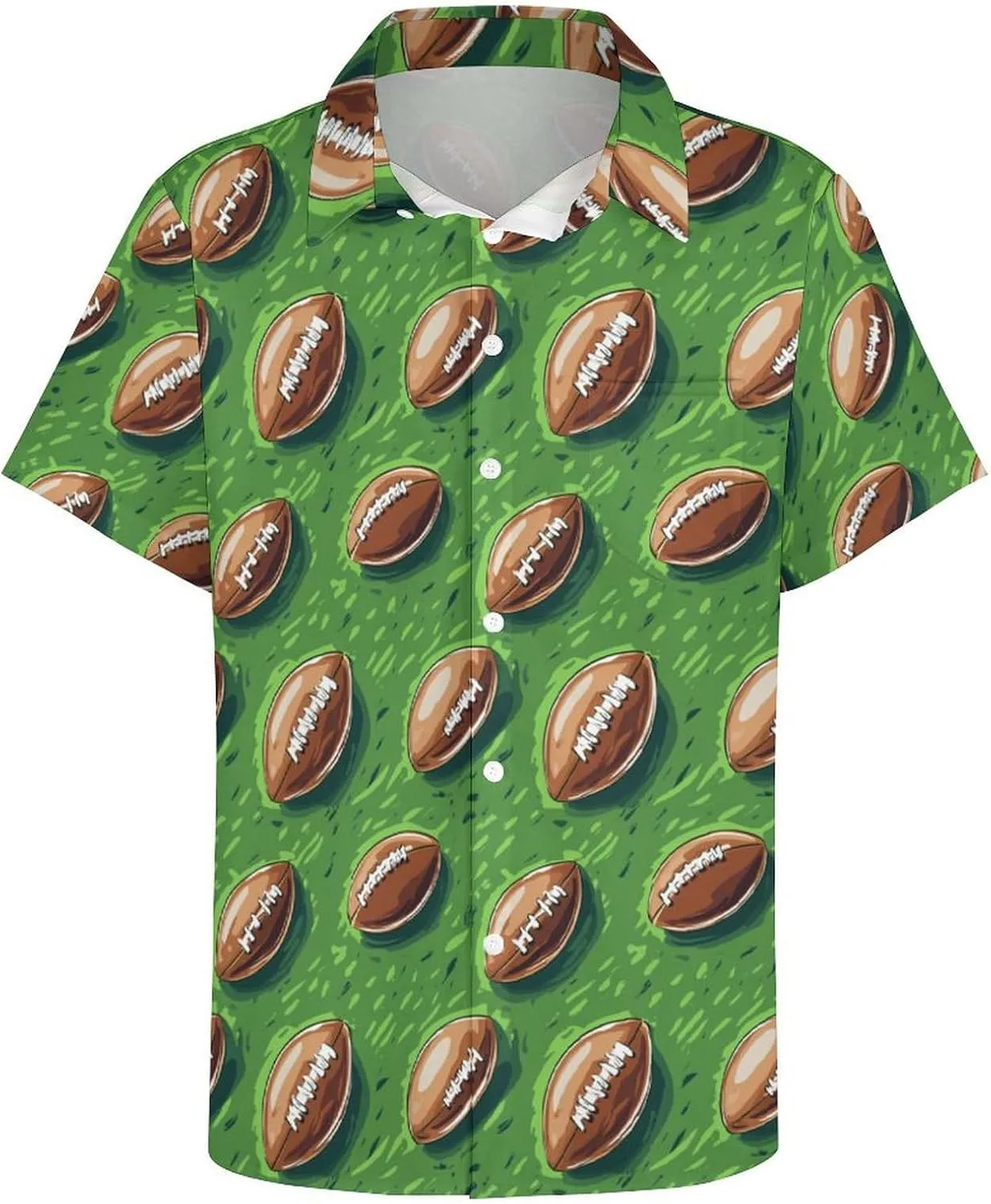Mens Hawaiian Shirt Casual Button Down Short Sleeve Tropical Beach Holiday Aloha Party Shirt for Men Funny