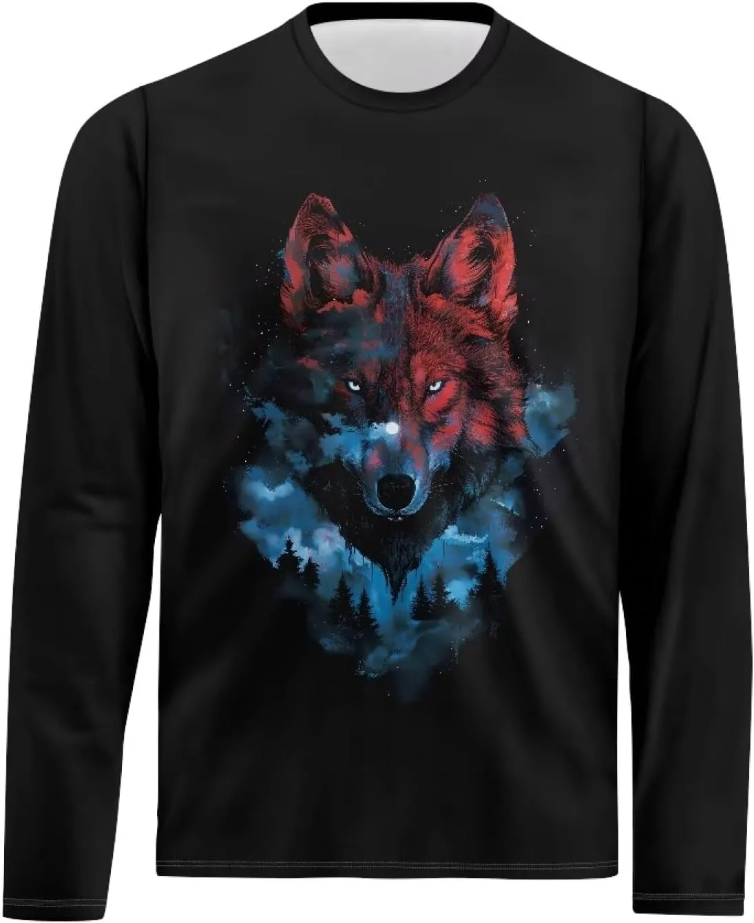 Men's Long Sleeve Tees T-Shirt Athletic Shirt for Men Casual Pullover Tops Quick Dry Casual Wear for Hiking Running