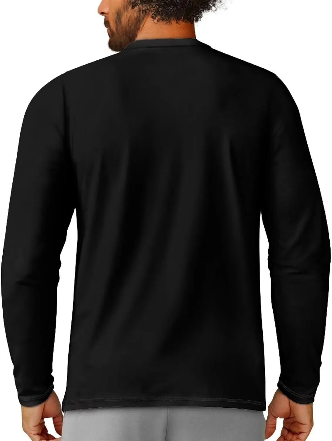 Men's Long Sleeve Tees T-Shirt Athletic Shirt for Men Casual Pullover Tops Quick Dry Casual Wear for Hiking Running