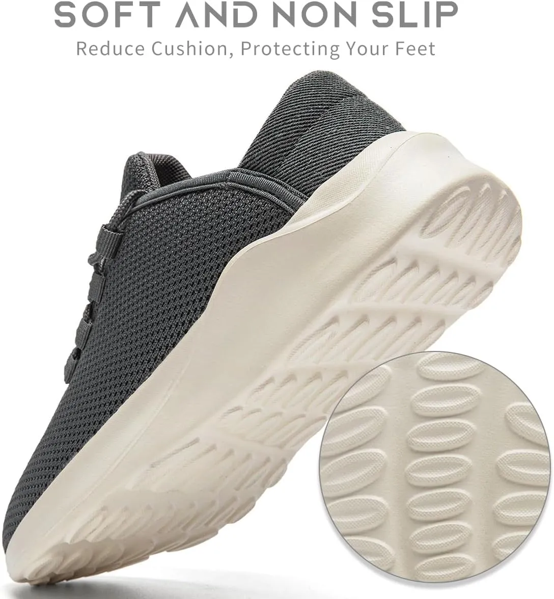 Mens Running Shoes Slip on Walking Sneakers Workout Sports Athletic Gym Ultra Lightweight Casual Fashion Breathable Mesh Comfortable