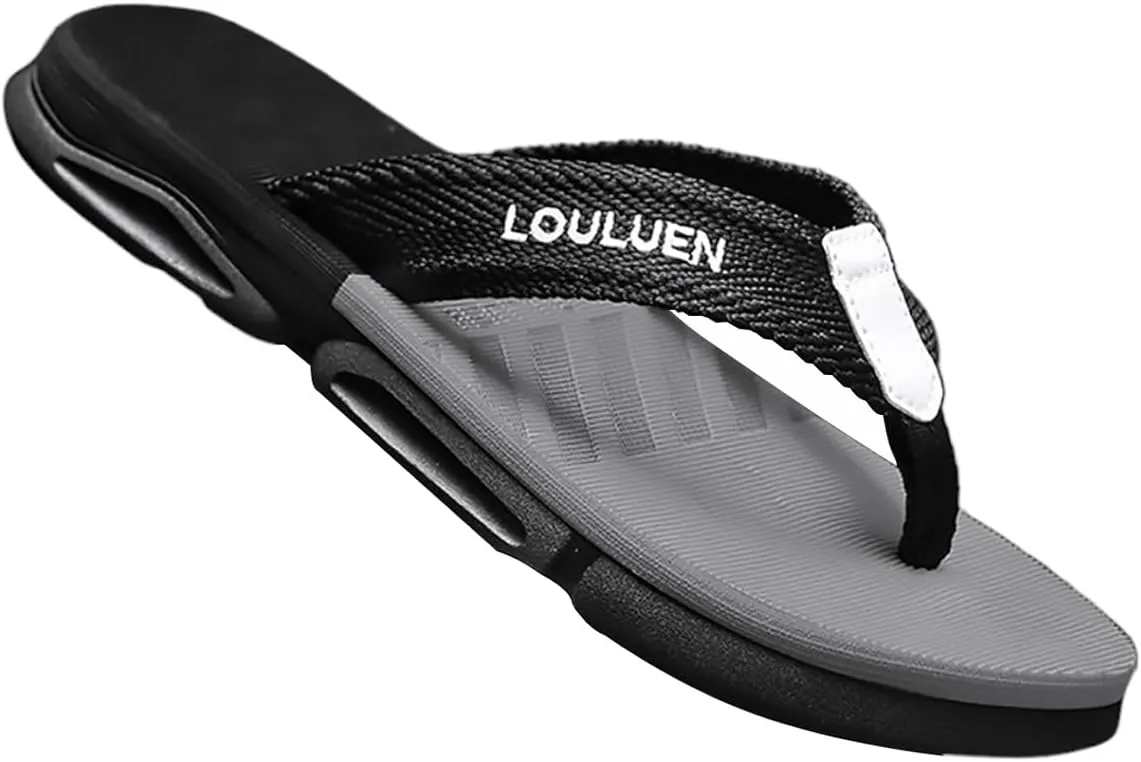 Men's Soft Comfy Flip Flop Slide Sandals - Non-Slip and Stylish Summer Beach Footwear