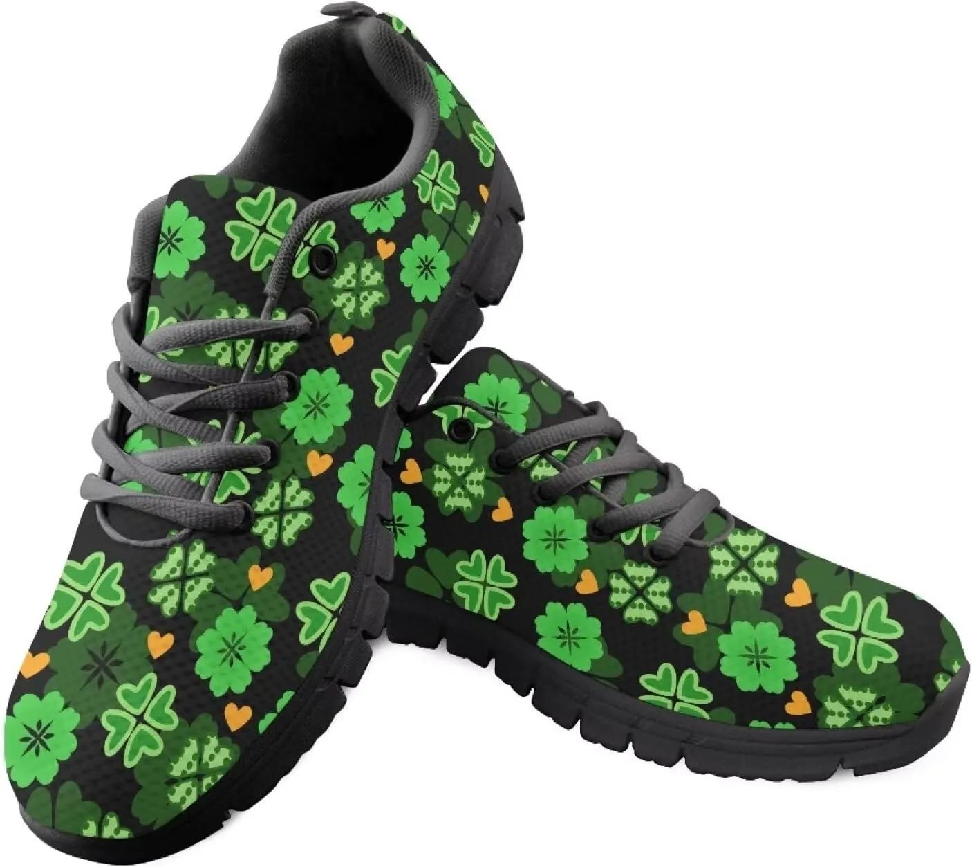 Men's Supportive Running Shoes Lace-Up Non Slip Tennis Sneakers Breathable Comfort Outdoor Shoes for Athletic US 5-14 Black Sole