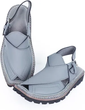 Mens Traditional Peshawari Chappal Double Sole Summer Stylish Genuine Cowhide Leather Sandal Comfortable Shoes for Men