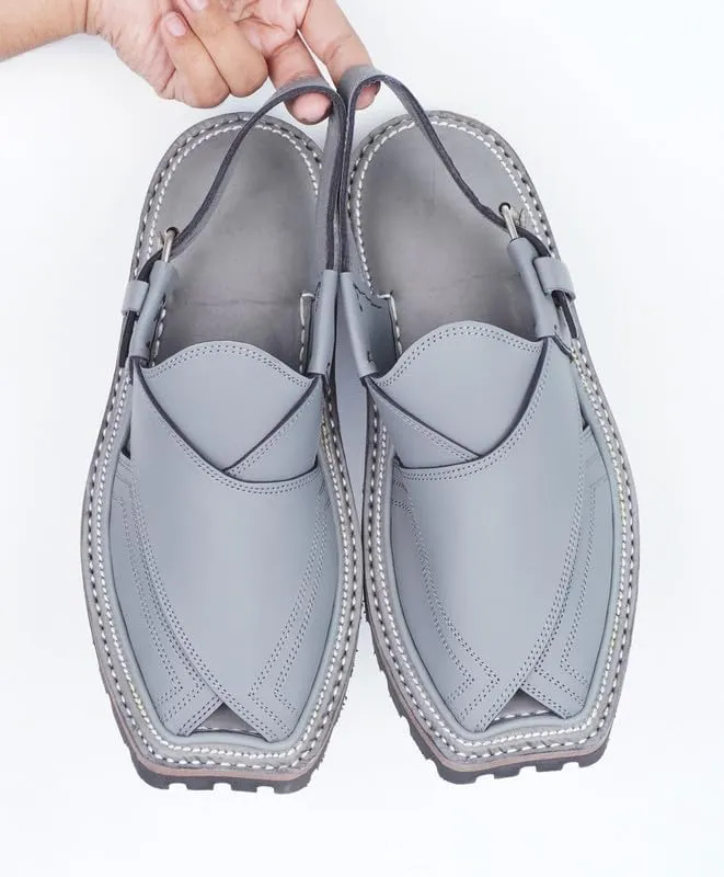 Mens Traditional Peshawari Chappal Double Sole Summer Stylish Genuine Cowhide Leather Sandal Comfortable Shoes for Men