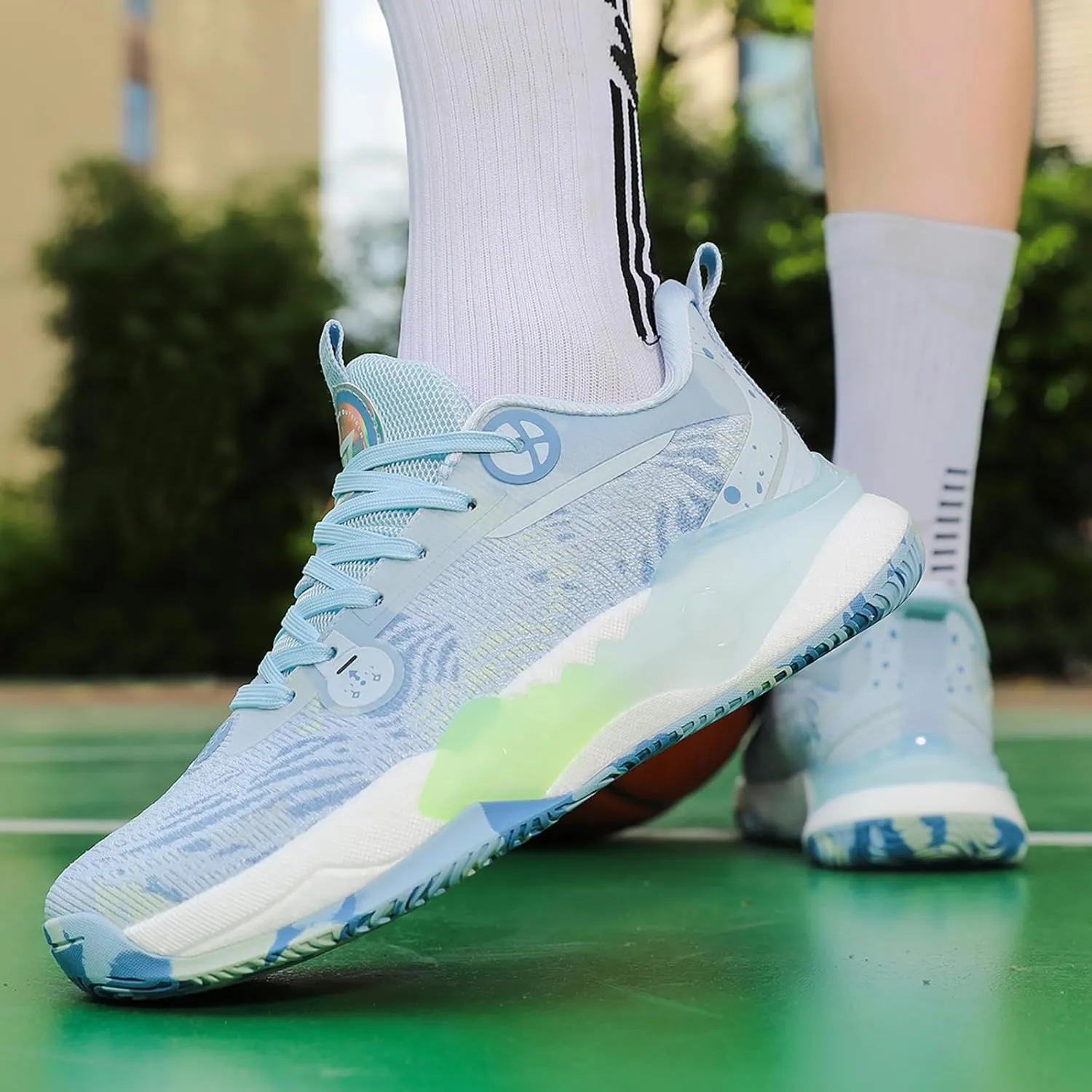 Mens Womens Basketball Shoes Fashion Sneakers Athletic Comfortable Breathable Leightweight Lace-Up Outdoor Non Slip Sport Shoe