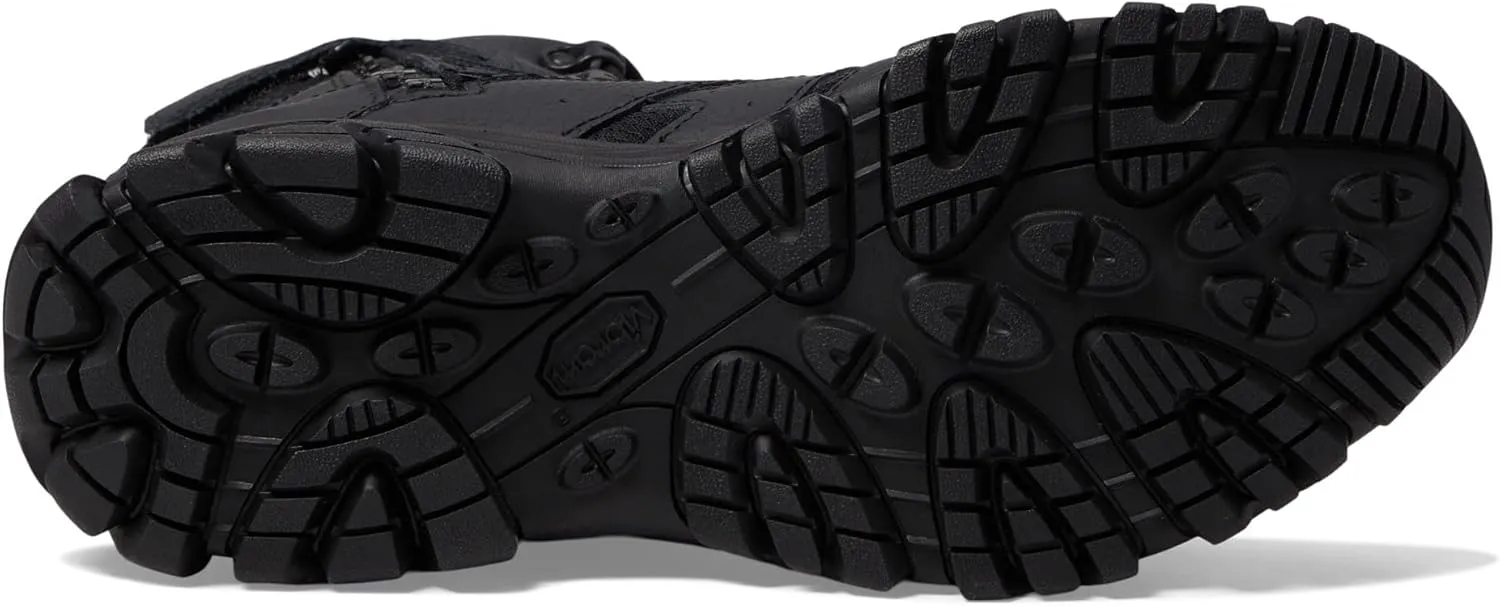 Merrell Men’s Moab 3 8” Zip Tactical Waterproof Boots, Durable & Comfortable Coated Leather Combat Hiking Shoes