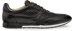 Mezlan - Maxim - Men's Luxury Dress Sneaker - Embossed Suede & Smooth Calfskin - Handcrafted in Spain