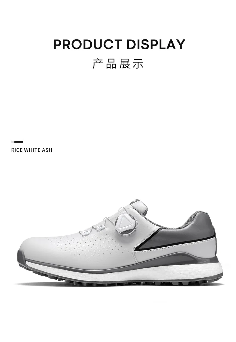 MOEYES M22XZ10 male custom made golf shoes high quality luxury brand anti skid golf shoes