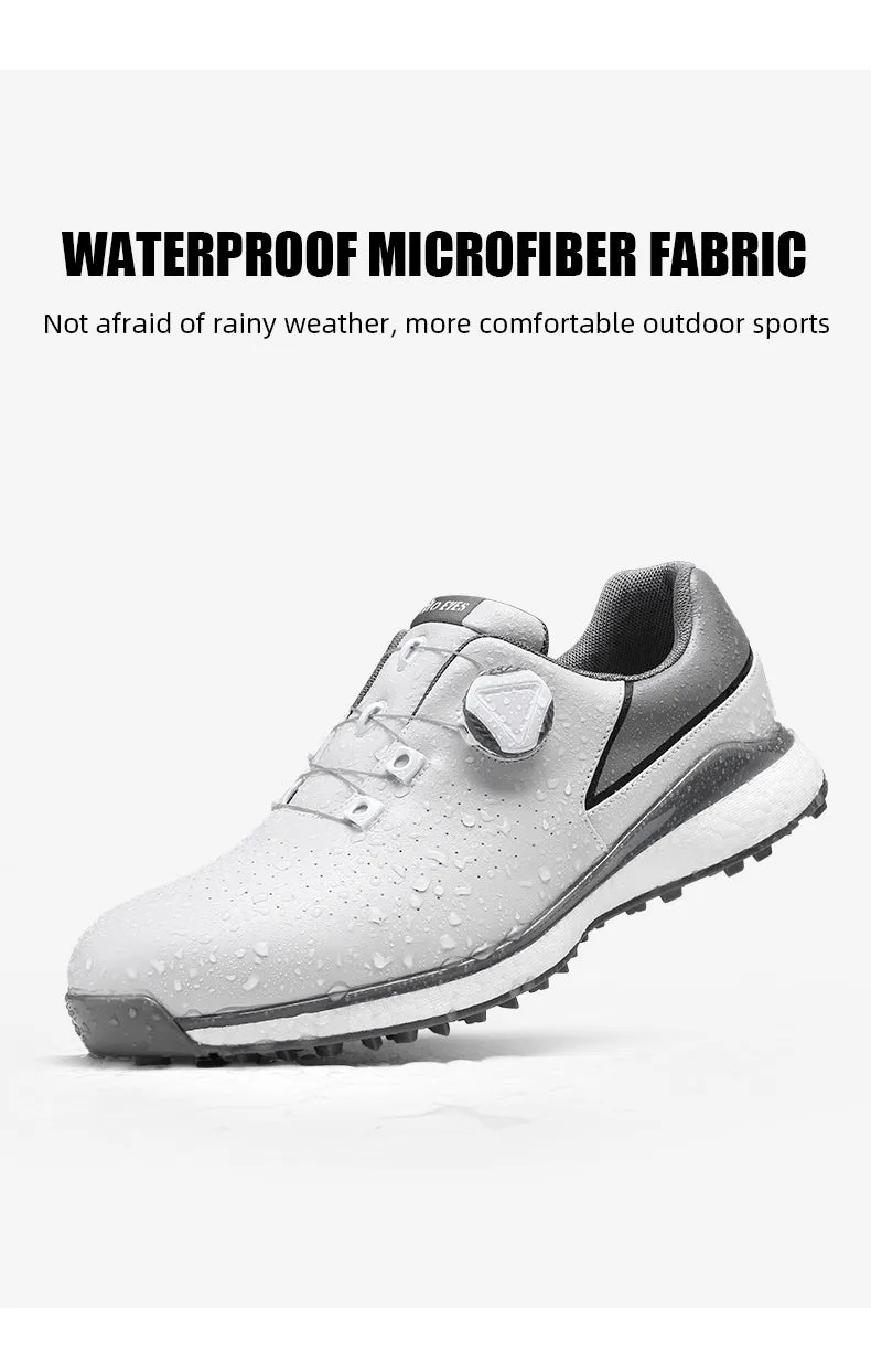 MOEYES M22XZ10 male custom made golf shoes high quality luxury brand anti skid golf shoes