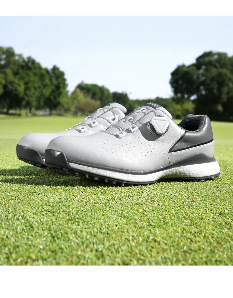 MOEYES M22XZ10 male custom made golf shoes high quality luxury brand anti skid golf shoes