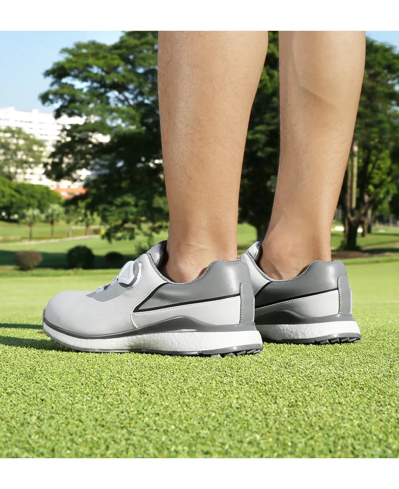 MOEYES M22XZ10 male custom made golf shoes high quality luxury brand anti skid golf shoes