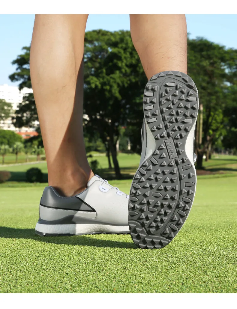 MOEYES M22XZ10 male custom made golf shoes high quality luxury brand anti skid golf shoes