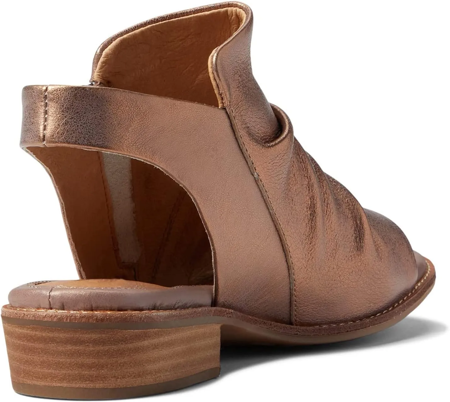 MOOMMO Women Low Block Heel Sandal Booties Peep Toe Side Zipper Sandals Cut Out Backless Chunky Stacked Heel Slingback Ankle Boots Open Toe Pleated Cute Casual Heeled Sandals Dress Party 4-11 M US