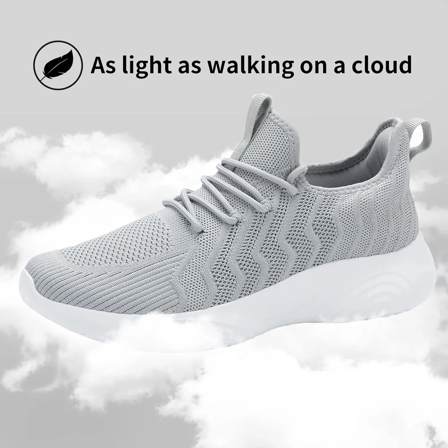 MRIP Men's Walking Shoes, Lightweight Non Slip Gym Workout Running Shoes for Men, Mesh Breathable Fashion Tennis Athletic Casual Sneakers