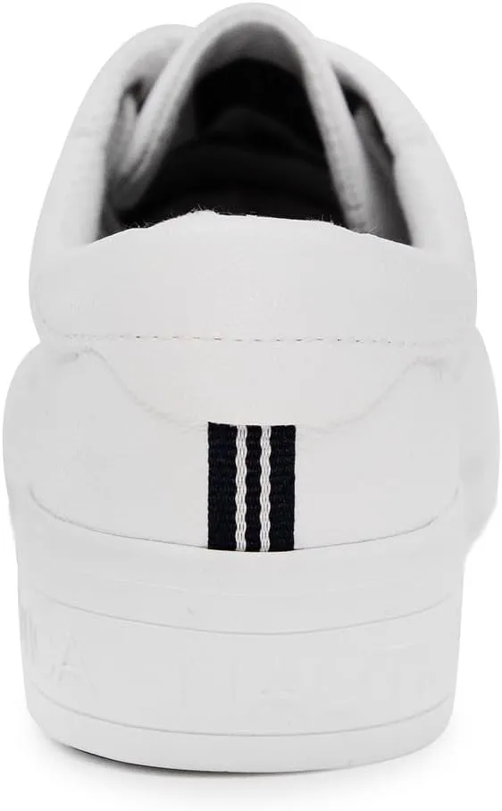 Nautica Women’s Lace-Up Fashion Sneakers – Low-Top Casual Walking & Tennis Shoes with Platform or Regular Heel