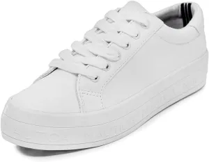 Nautica Women’s Lace-Up Fashion Sneakers – Low-Top Casual Walking & Tennis Shoes with Platform or Regular Heel