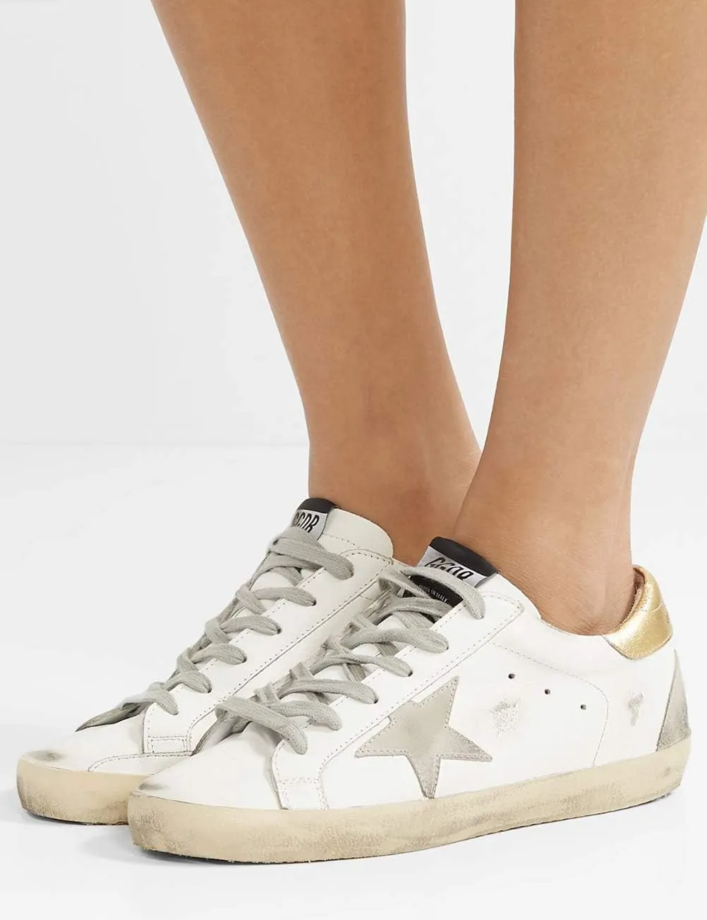 nesho Casual Leather Sneakers Super Star Womens Sport Shoes Slide
