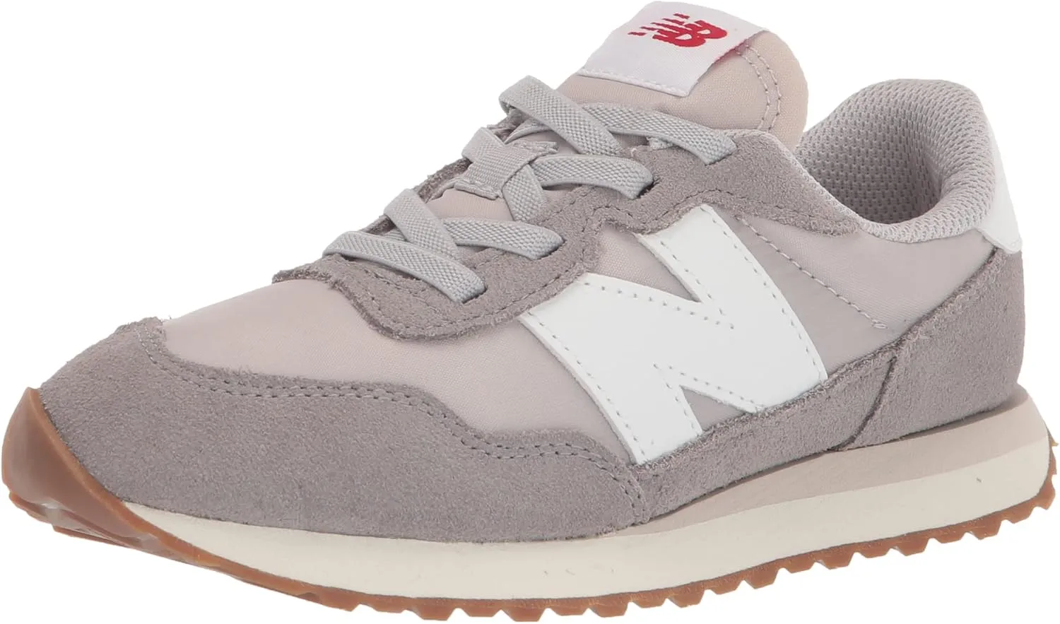 New Balance Kids 237 Bungee Sneaker, MARBLEHEAD/MOONBEAM, 6.5 W Toddler (1-4 Years)
