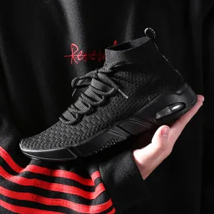 New Running Shoes Sneakers For Men Masculino Esportivo Lightweight Flying Sport Cheap Sneaker Free Run Stability High Help