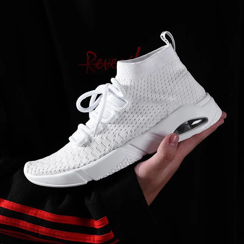 New Running Shoes Sneakers For Men Masculino Esportivo Lightweight Flying Sport Cheap Sneaker Free Run Stability High Help
