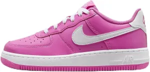 Nike Air Force 1 Big Kids' Shoes (FV5948-600, Playful Pink/White) Size 5.5