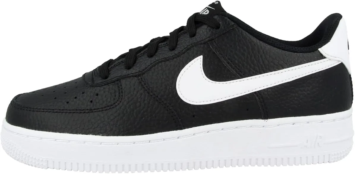 Nike Boy's Air Force 1 (Big Kid) Black/White 5.5 Big Kid M