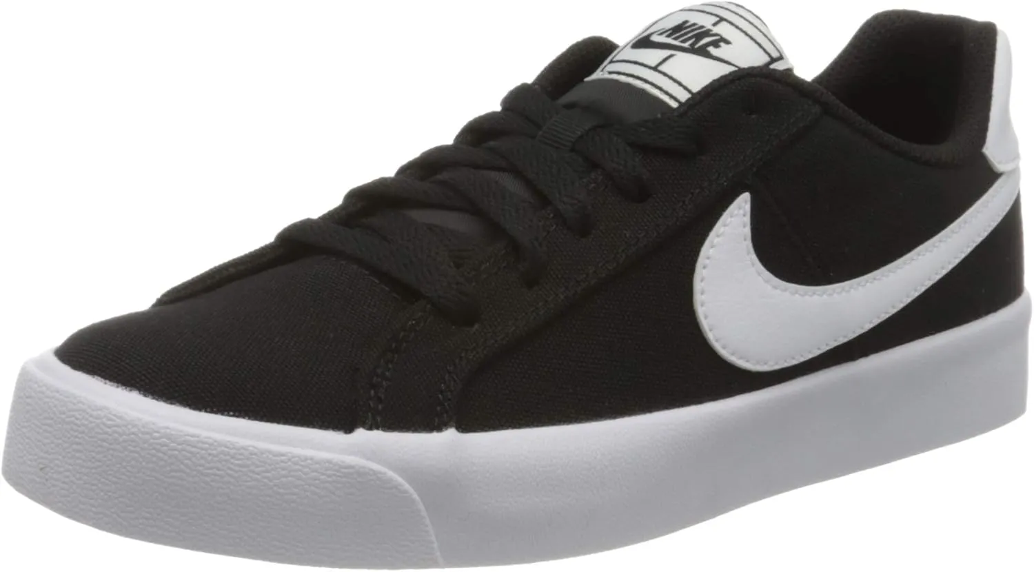 Nike Women's Low-Top Sneakers, Black White, 8.5