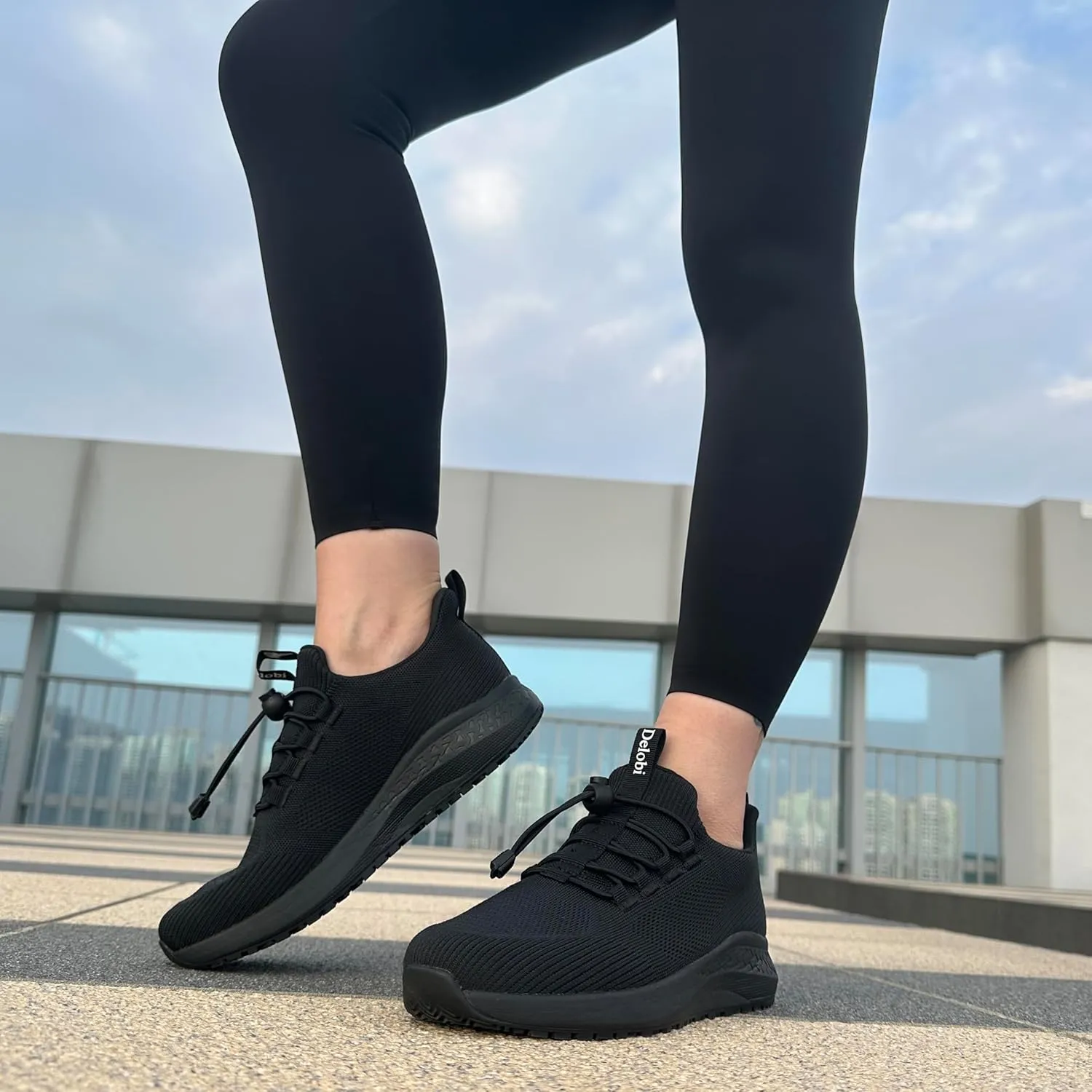Non Slip Shoes for Women - Food Service & Restaurant, Waterproof Breathable, Lightweight Slip Resistant Sneakers for Kitchen & Nurse
