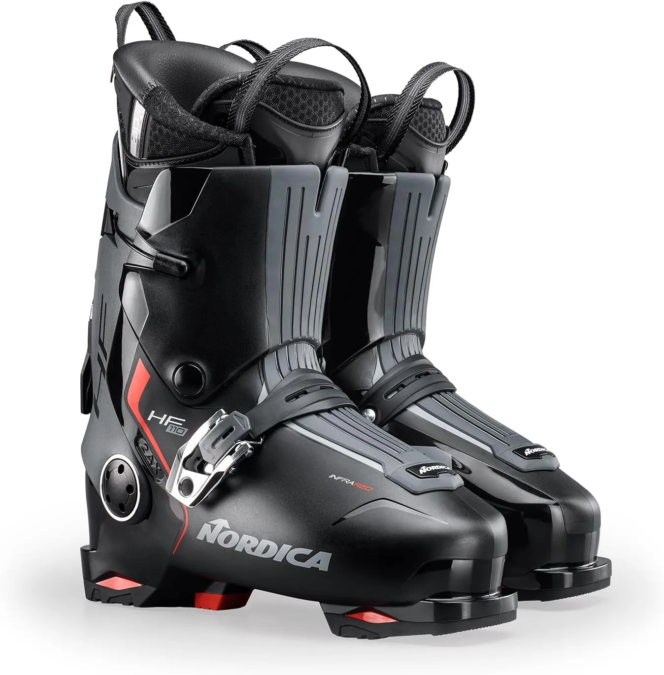 Nordica Men's HF 110 Durable Warm Insulated Water-Resistant Easy-Entry All-Mountain Touring Ski Boots with Instep Volume Control